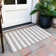 Washable Striped Indoor / Outdoor Rug