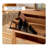 Wicker-Style Flip-Top Ultra-Slim Solid Wood Shoe Cabinet