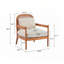Ensemble de 2 chaises d'appoint modernes avec structure en bois massif et dossier en rotin-322922169