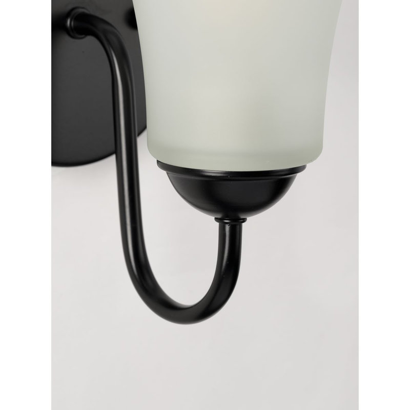Francisca Dimmable Bath Sconce, Black
