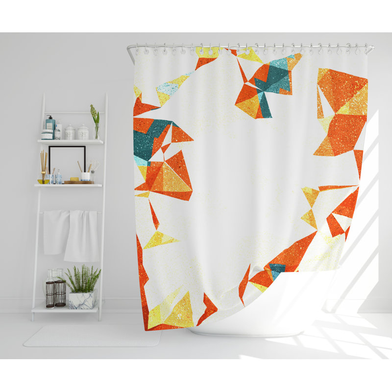 Willer Polyester Shower Curtain Set, 168cm H x 168cm W