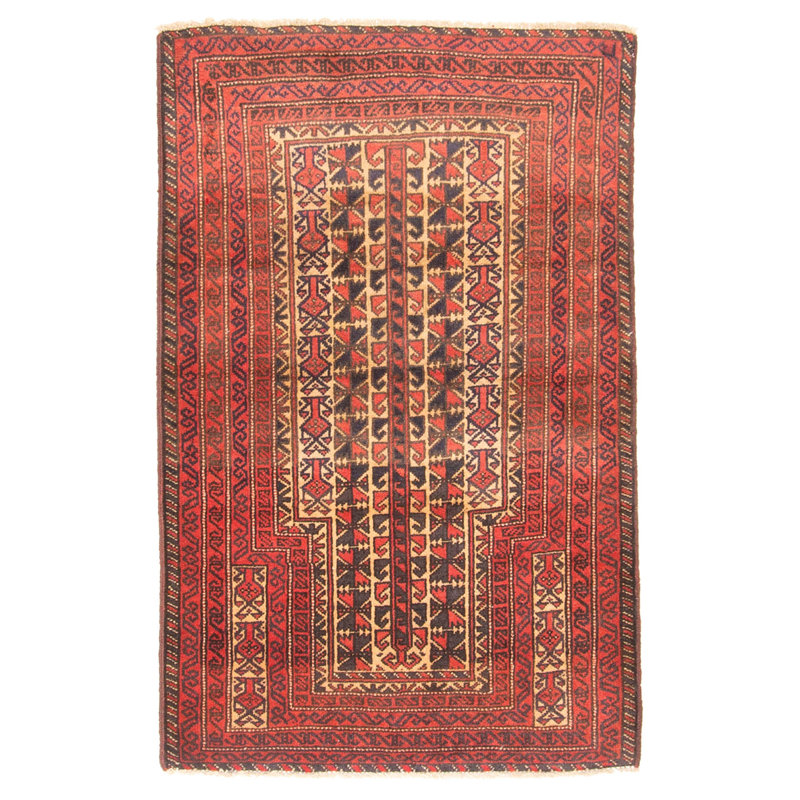 Tapis beige Teimani 2 pi 9 po x 4 pi 4 po
