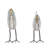 Metal Bird Decorative Gray Sculpture Set