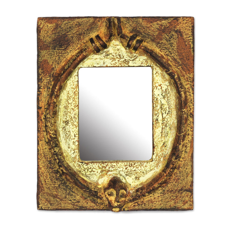 Wood Flat Wall Mirror