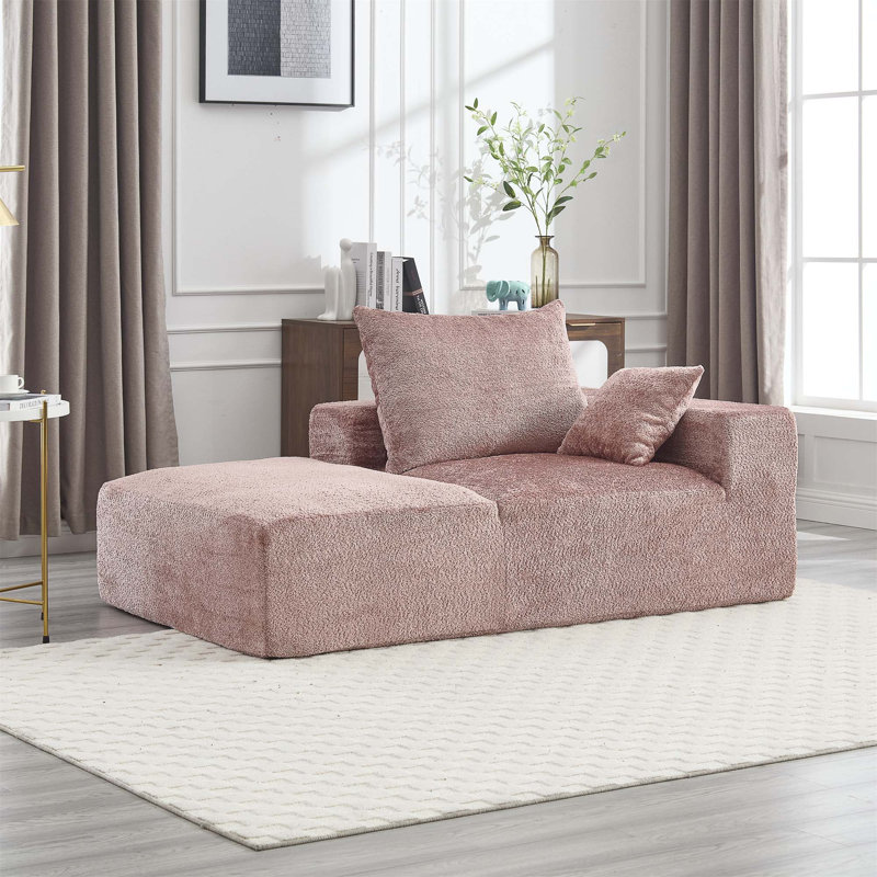 Canapé Lazy Leisure, canapé pratique et modulable, Rose