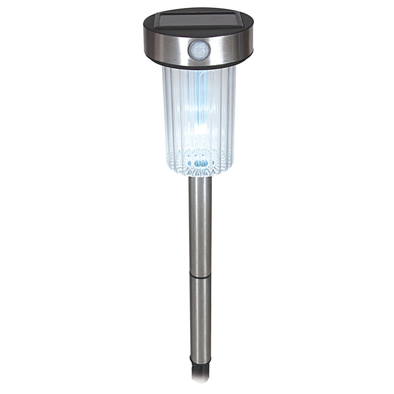 Adalyn Matte Black Solar Powered Integrated LED Metal Pathway Light