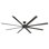 Ventilateur de plafond intelligent intérieur / extérieur à 8 pales avec commande murale et ensemble d'éclairage inclus, fonctionne avec Alexa et l'application iOS ou Android