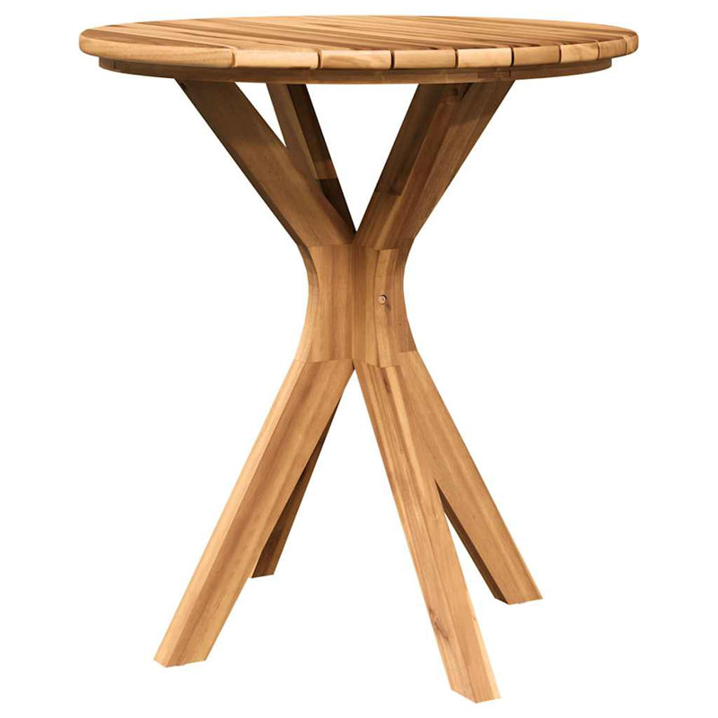 vidaXL Side Table Brown 27.56 x 27.56 x 29.53 in Solid Teak Wood