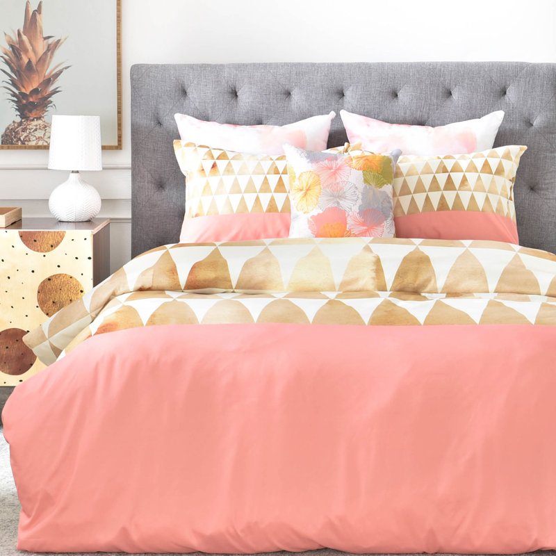 Georgiana Paraschiv Geometric Shapes Duvet Cover, Queen Duvet Cover + 2 Standard Shams