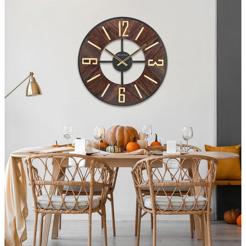 Boardroom Large Wood Wall Clock, C3394
