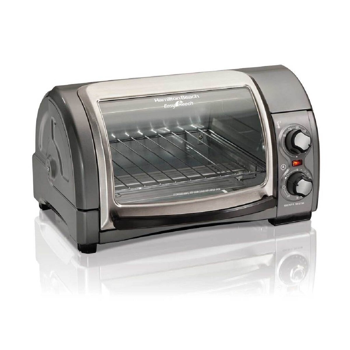 Hamilton Beach Easy Reach Toaster Oven With Roll Top Door, Toasters & Ovens, Furniture & Appliances