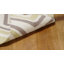 Tapis ivoire en laine tissé à plat à la main à motif géométrique Fung-1669122173