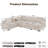 Burwell Oversized U-Shaped Sectional Sofa Bed Pull Out Sleeper Couch With Storage Chaise,  Storage Armrest, 2 Cup holders and USB-956488976