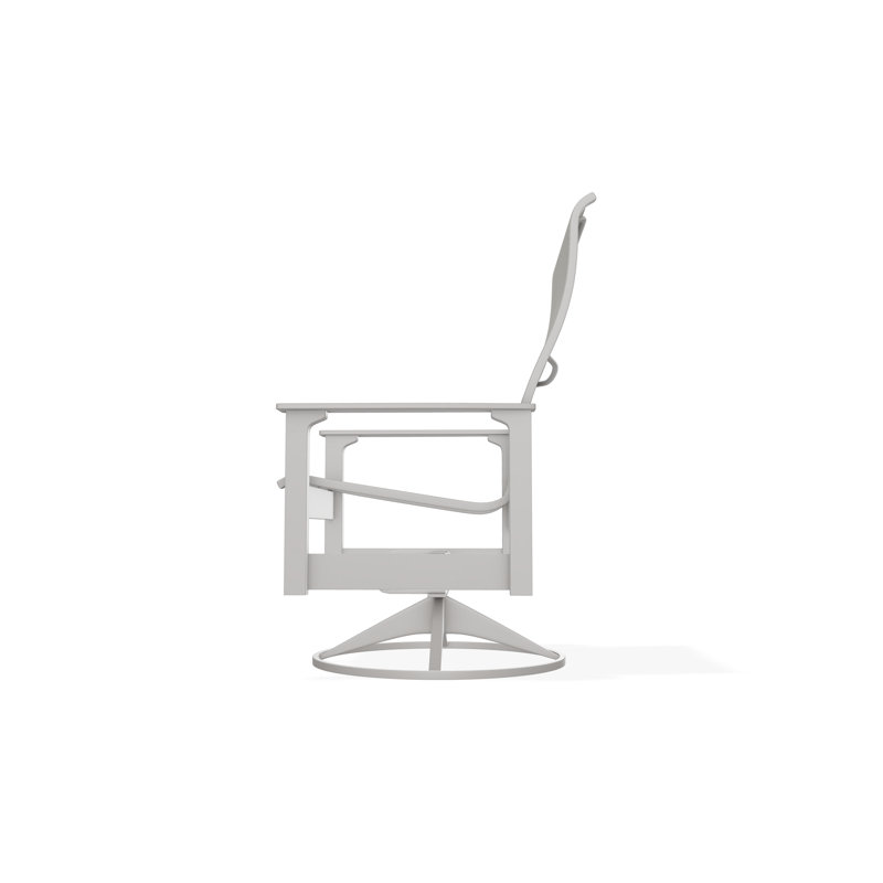 Leeward Polymer Outdoor Lounge Chair, Deacon, Warm Gray