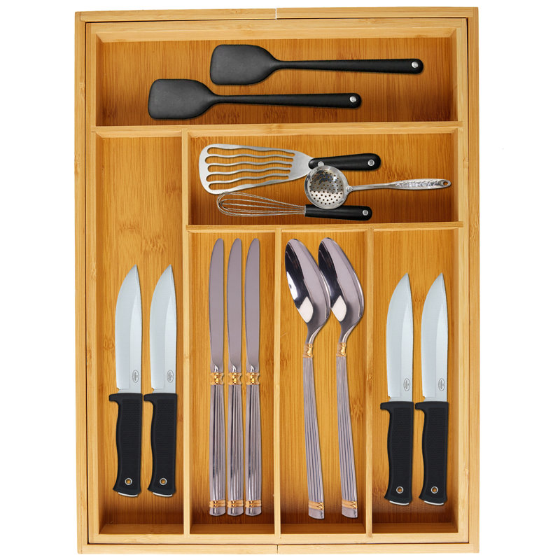 Rangement de tiroir pour ustensiles de cuisine et ustensiles de cuisine H 2 po x l 12,6 po x P 17,1 po