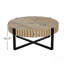 Table basse ronde, table basse cylindrique Handcraft