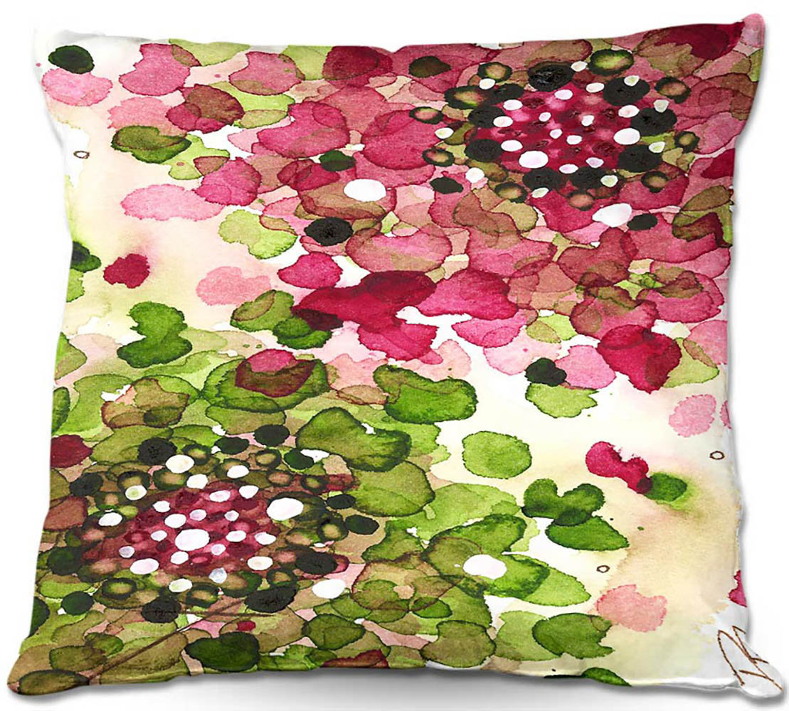 DiaNoche Designs Couch Hydrangea Square Pillow Cover and Insert