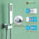 Calder Complete Shower System with Rough in-Valve