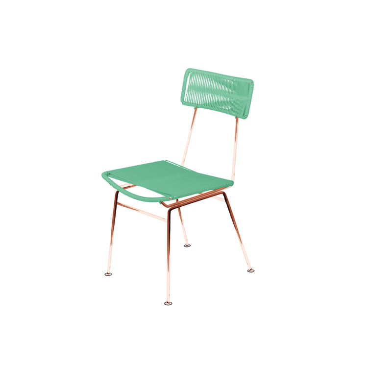 Chaise Hapi, Menthe / cuivre
