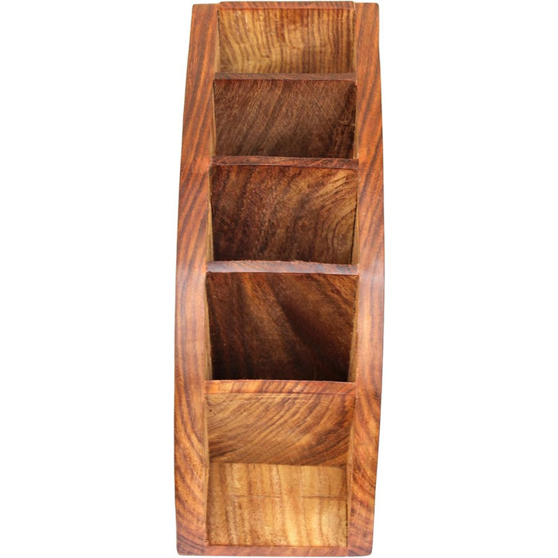 Support de support en bois sculpté floral