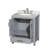 Sheffield 30" Freestanding Single Bathroom Vanity with Marble Top-97621865