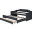 Lit de jour gris simple avec couchette et tiroir - Stable-2037219250