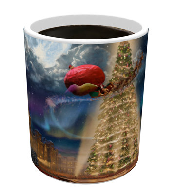 Thomas Kinkade (The Polar Express) Morphing Mugs Heat-Changing Drinkware - 11oz