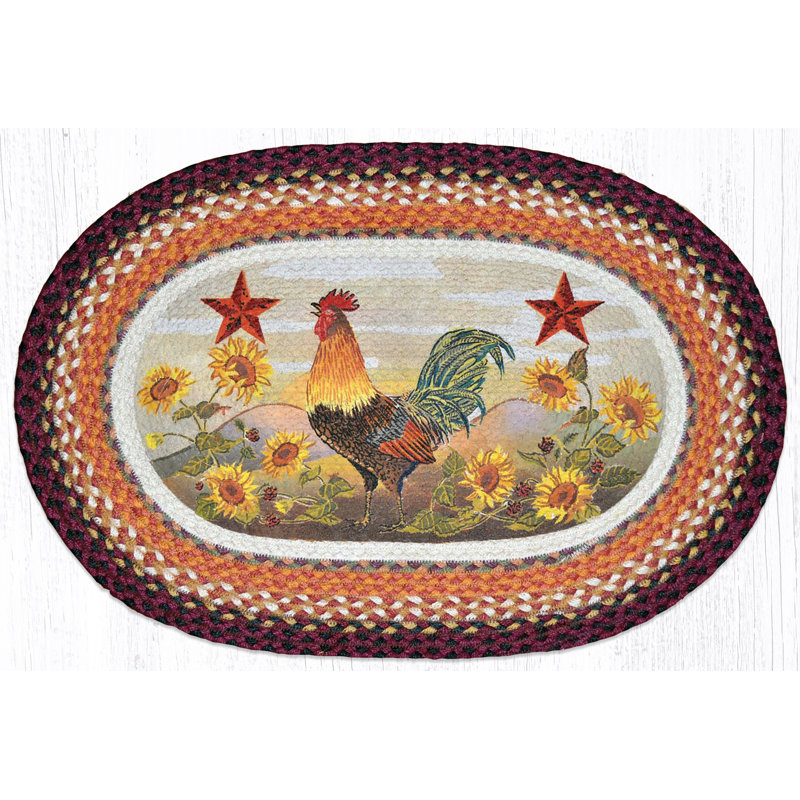Tapis surface imprimée du matin coq