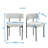 3 Dining - Round Table And 2 Boucle Chairs Luxury Materials With Curved Design