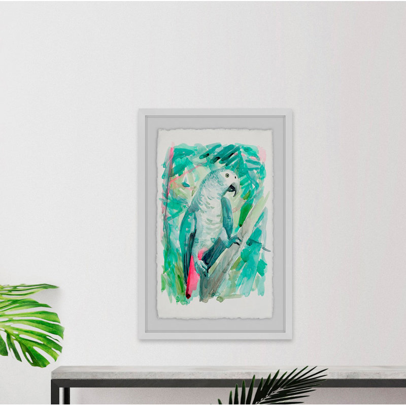 Parrot Profile - Single Picture Frame Print, 61 cm H x 41 cm W