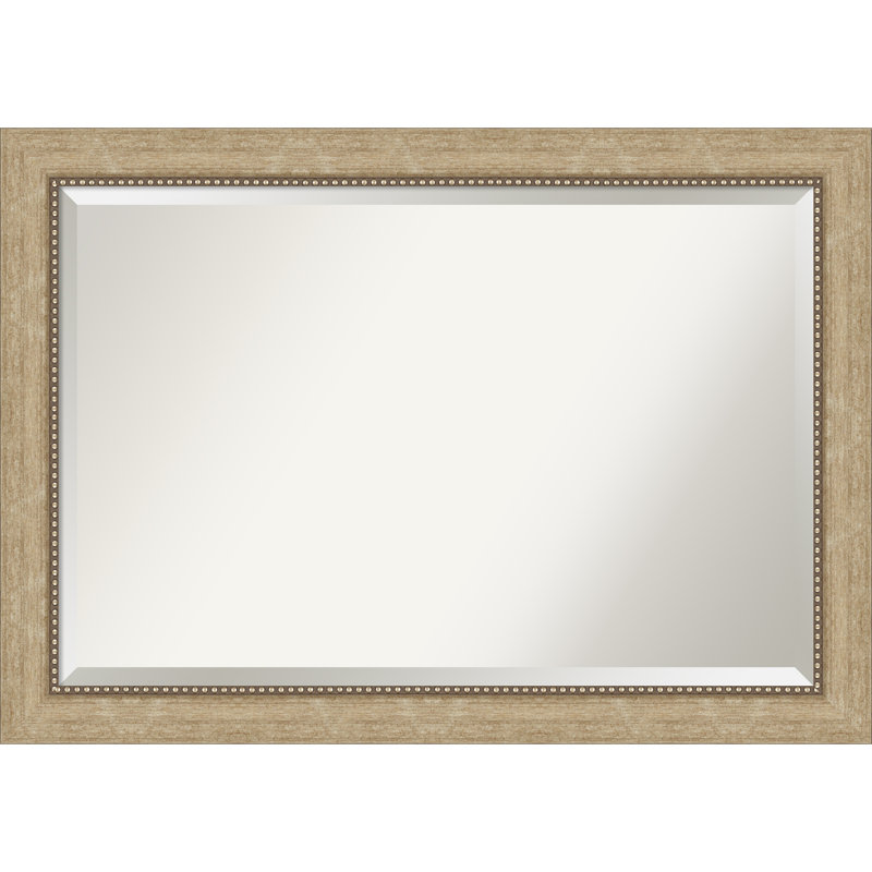 Miroir de salle de bain biseauté Vandeveer, Champagne antique, 29 po x 41 po