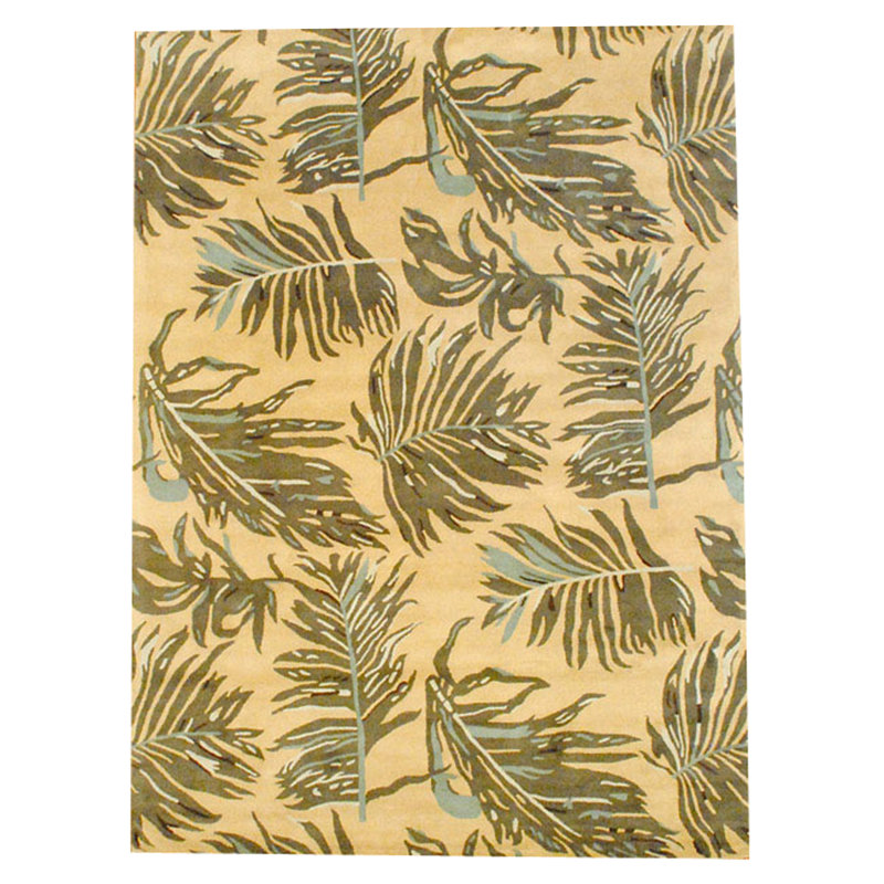 Wool Floral Indoor Rug, Rectangle 8' x 11'