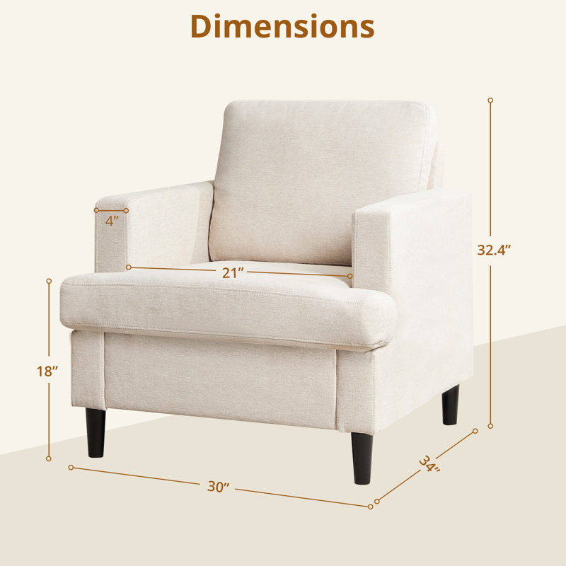 Fauteuil d'appoint MidCentury Modern Modern