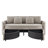 Bennet Storage Sofa 92” Modern Farmhouse Curved Arm Easy Assembly Hidden Storage Chenille Fabric -160587695