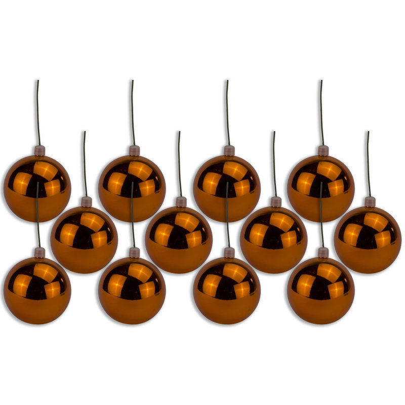 Ornement boule solide, Orange