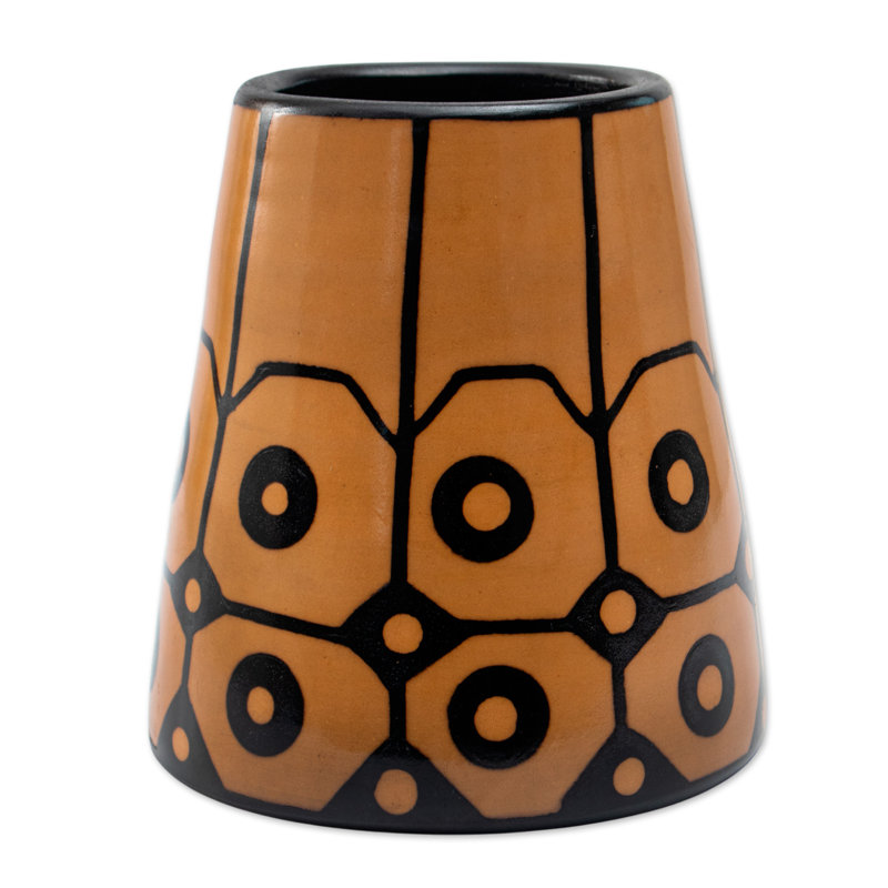 Novica Handmade Northern Sun Ceramic Decorative Vase