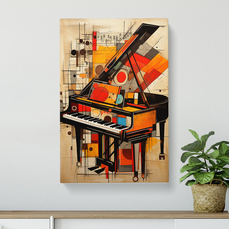 Piano Constructivism - No Frame Print, 76cm H x 50cm W x 3cm D