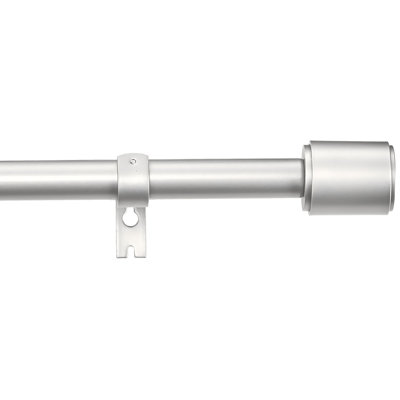 Curtain Rods For Windows, Cap Finials  (Nickel)