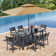 Rajni Rectangular Aluminum Outdoor Dining Table