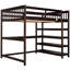 Lit mezzanine avec tablettes de rangement et bureau sous le lit-501454306-501454311