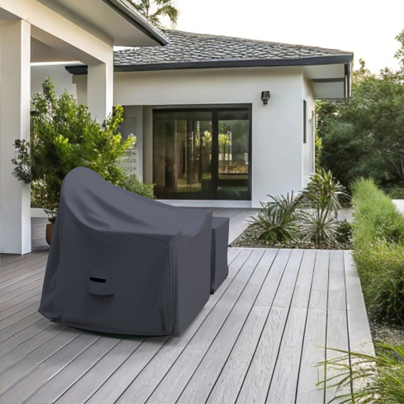 Housse de canapé de patio pour canapé d'extérieur 35 po Melrose, polyester hydrofuge résistant aux rayons UV avec attaches sécuritaires