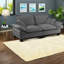 Causeuse courbée moderne à 2 places Comfort First Sofas, Chenille