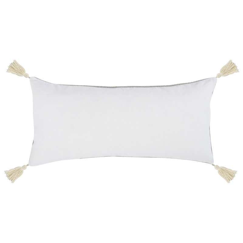 Ferri Lumbar Pillow Insert, Gray/Ivory