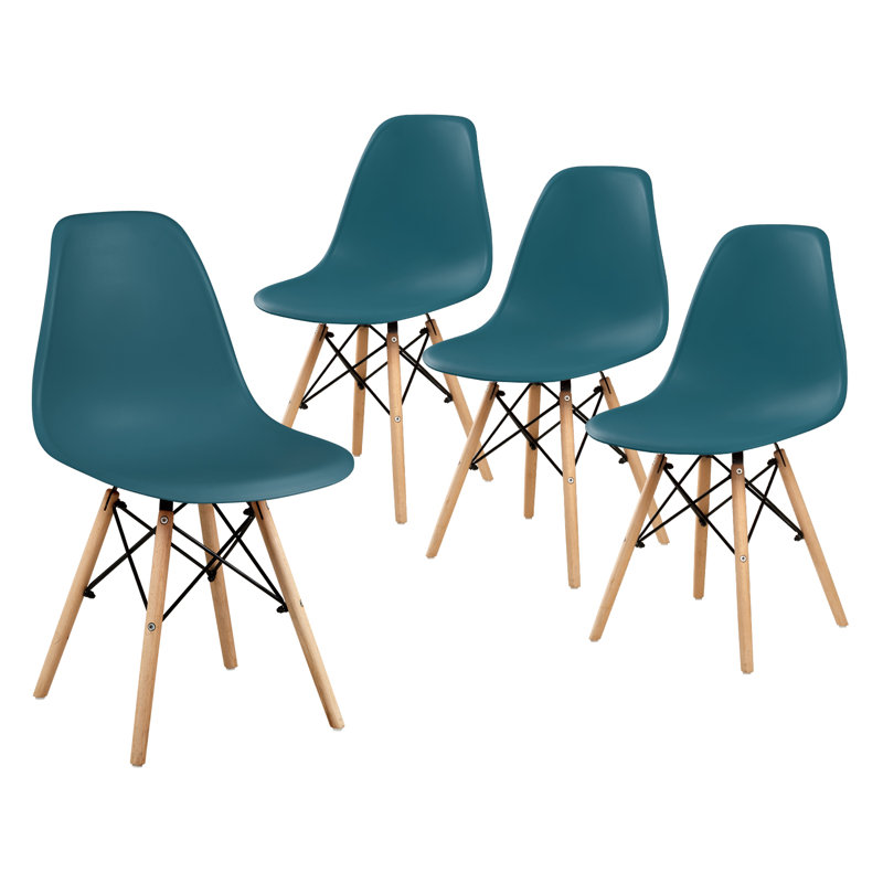 Chaise d'appoint pour bureau de cuisine Josclyn, Marine