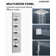 20" Ceiling Mount Complete Shower System with LED, Bluetooth Music and Rough in-Valve