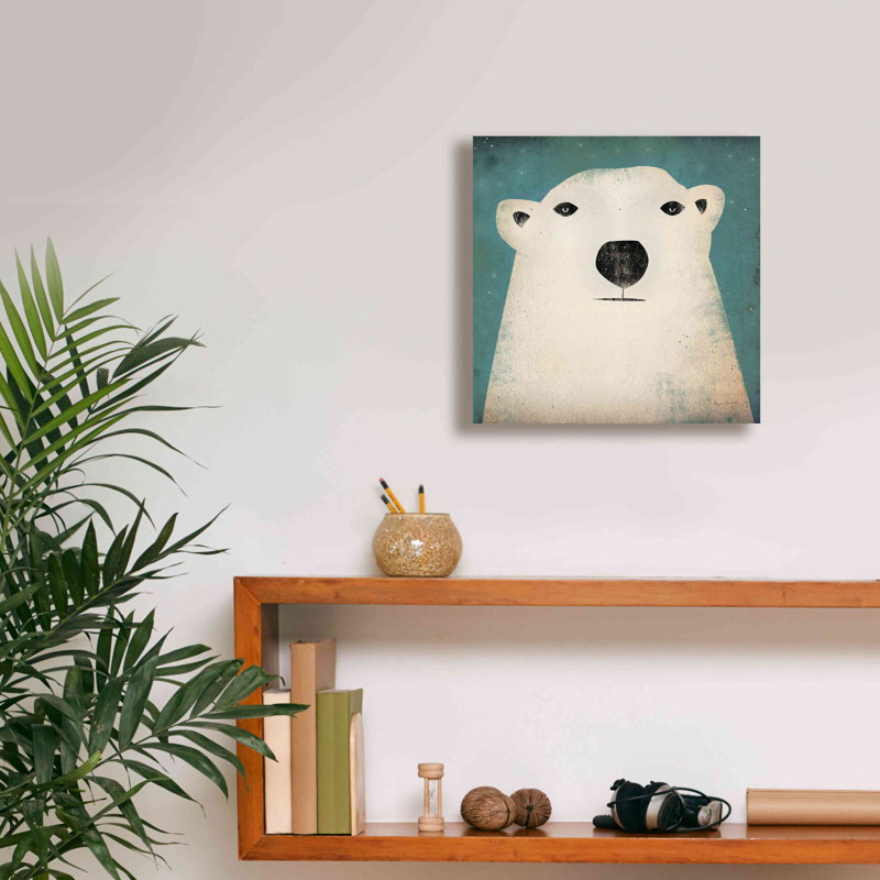 «Ours polaire» par Ryan Fowler, H 12 po x l 12 po x P 0,75 po