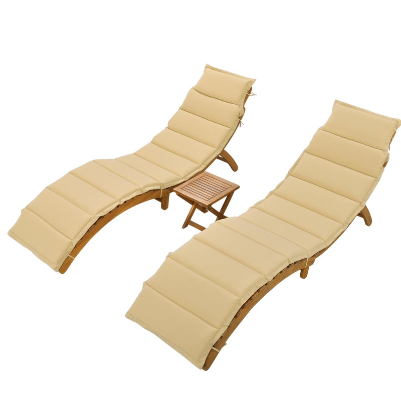 Chaise longue d'extérieur Stoyan, Brun