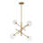4-Light Sputnik Glass Mobile Chandelier-1368691440
