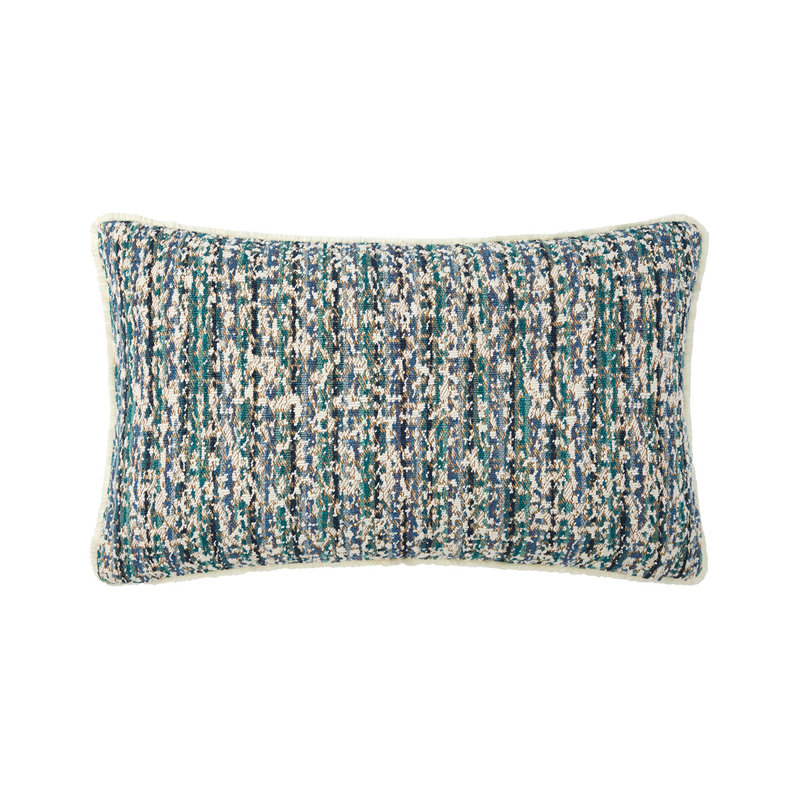 ILLUSION Pillow Cover & Insert, Teal, Rectangle 13"H x 22"W