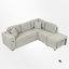 Canapé modulaire rembourré 4 pièces avec repose-pieds-102402904